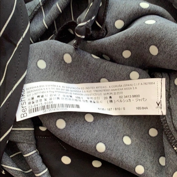 🖤BERSHKA (ZARA) Jumpsuit Polka dot Stripes NWT 📍FIRM📍 - Picture 10 of 16